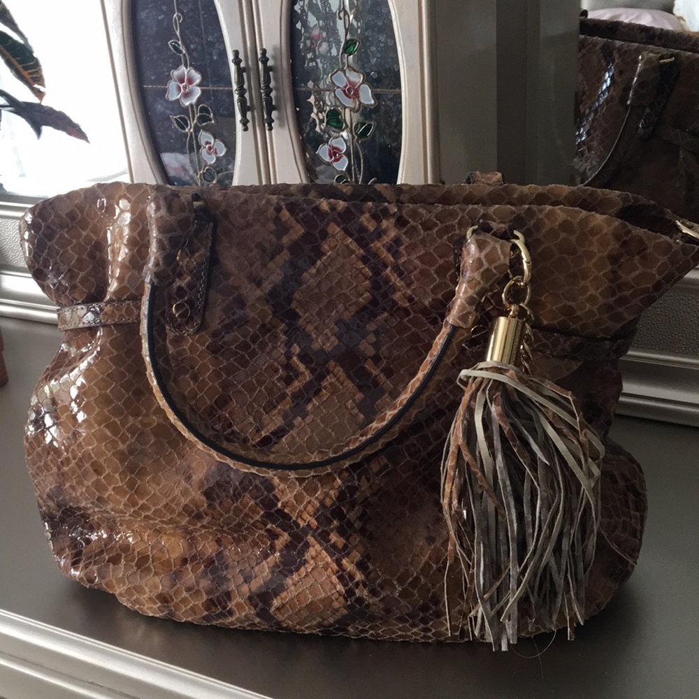 Michael Kors bag python print